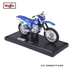 Maisto 1:18 YAMAHA TT-R 250 genuine motorcycle static model die cast car collectible gift toy juguetes toy car