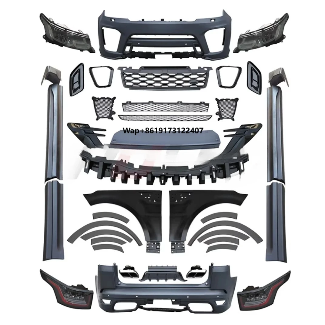 

New High Quality Car BodyKit for 2014-2017 RR Sport up to SVR Body Kit Include Front and Rear Bumper Side Skirt