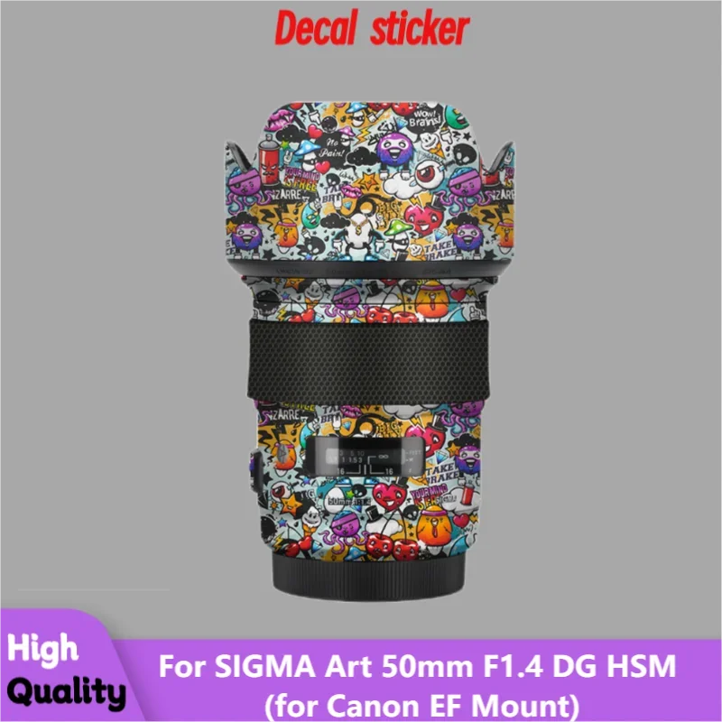 

For SIGMA Art 50mm F1.4 DG HSM for Canon EF Mount Lens Sticker Protective Skin Decal Vinyl Wrap Film Anti-Scratch Protector Coat