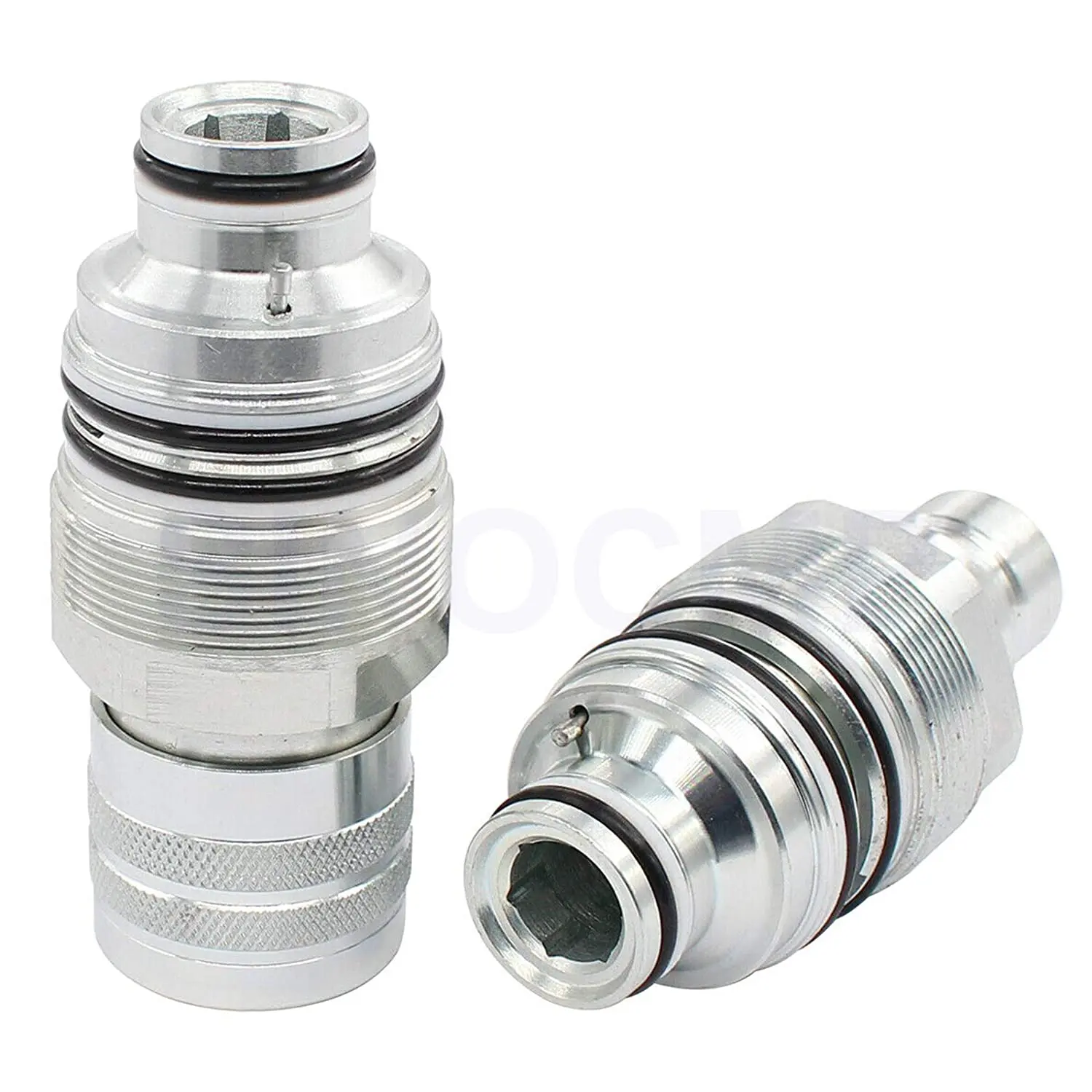 1pcs 6680018 6679837 Female & Male Hydraulic Flat Face Quick Connect Coupler Thread Φ46mm for Bobcat S185 S220 S250 T140 T200