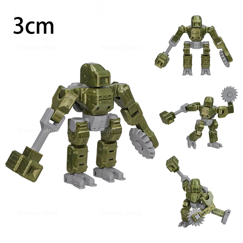 Neue 3D-gedruckte Kriegsmaschine Serie Mini beweglicher Kampfpanzer Sentry Drone Artillery Launcher Actionfigur Raumdekoration Geschenke – Detail 7