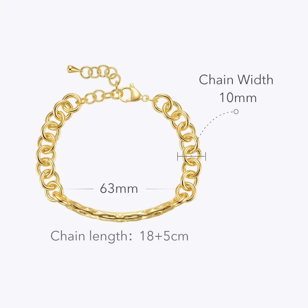 ENFASHION Kpop Tree Trunk Bracelet For Women Fashion Jewelry Gold Color Bracelets 2021 Birthday Gift Pulseras Mujer B212254