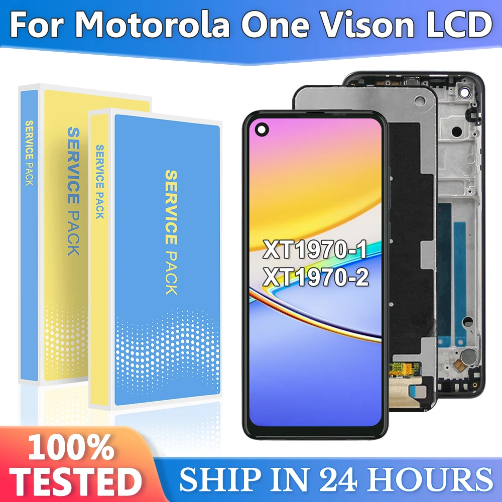 Display For Motorola One Vision LCD XT1970 Lcd Display Touch Screen Digitizer Assembly Replacement For moto One Vision Display