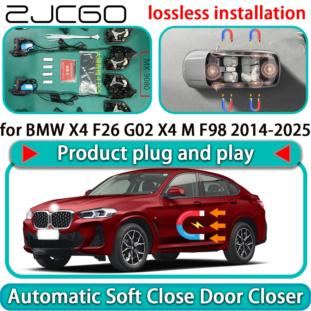 

for BMW X4 F26 G02 X4 M F98 2014-2025 OEM Auto Pull Car Soft Close Door Kit Power Latch Electric Door Catch Soft Closing Assist