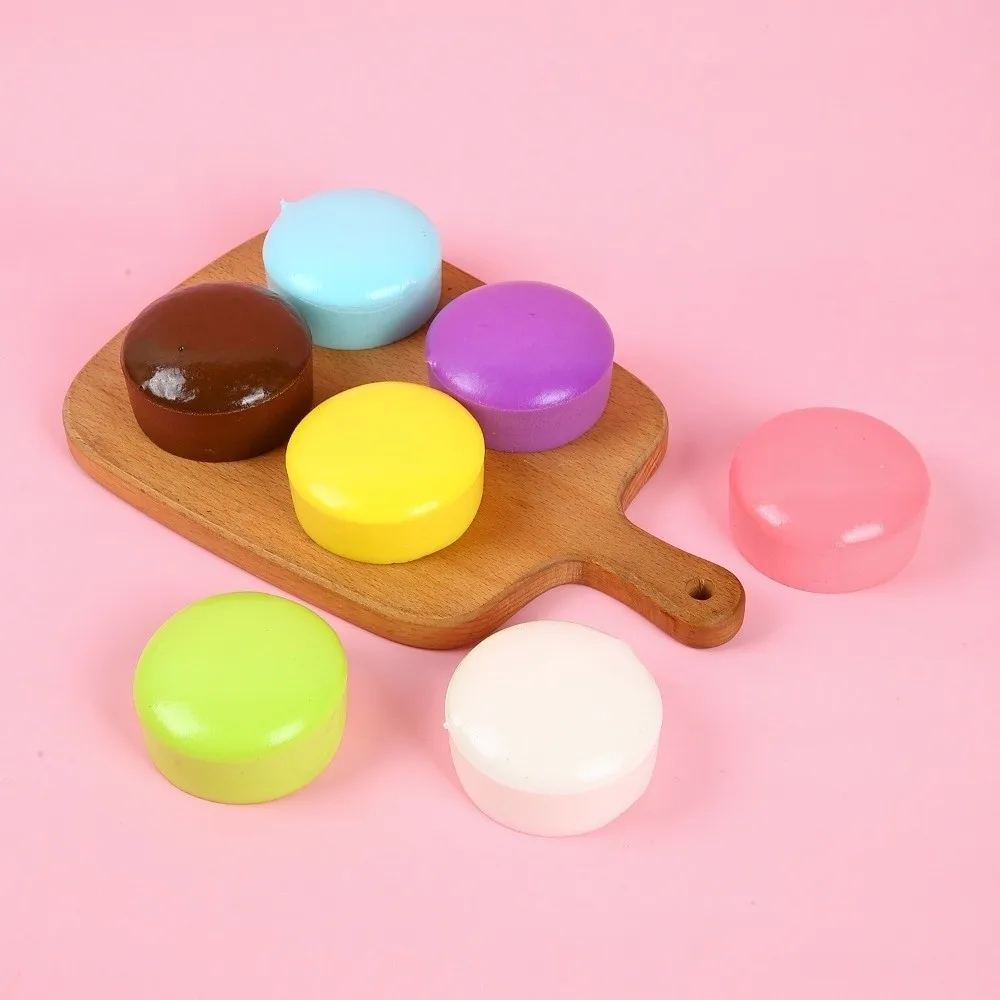 Round Simulation Bread Squeeze Super Soft Realistic Toast Slow Rebound Kneading Anxiety Relief Toast Fidget Children's Gifts