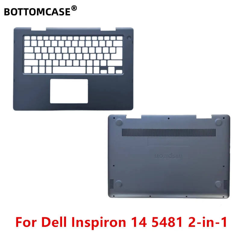 BOTTOMCAS New Original For Dell Inspiron 14 5481 2-in-1 Laptop Upper Case Palmrest Cover Bottom Base Case 0NFD8K 0XHYYJ