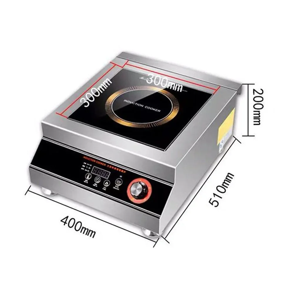 Cocina de Inducción de alta potencia para el hogar, cocina de avión comercial, pomo auténtico, tipo estufa, 5000W