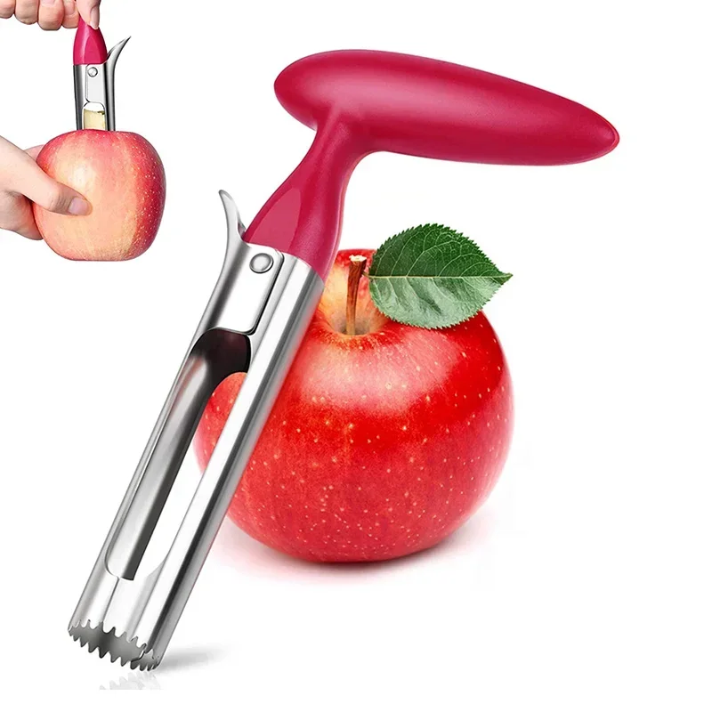 Apple Slicer Cutter Corer Pear Core Remover with Sharp Serrature Multi-function Cutting Vegetable Fruit Kitchen Knife Gadgets