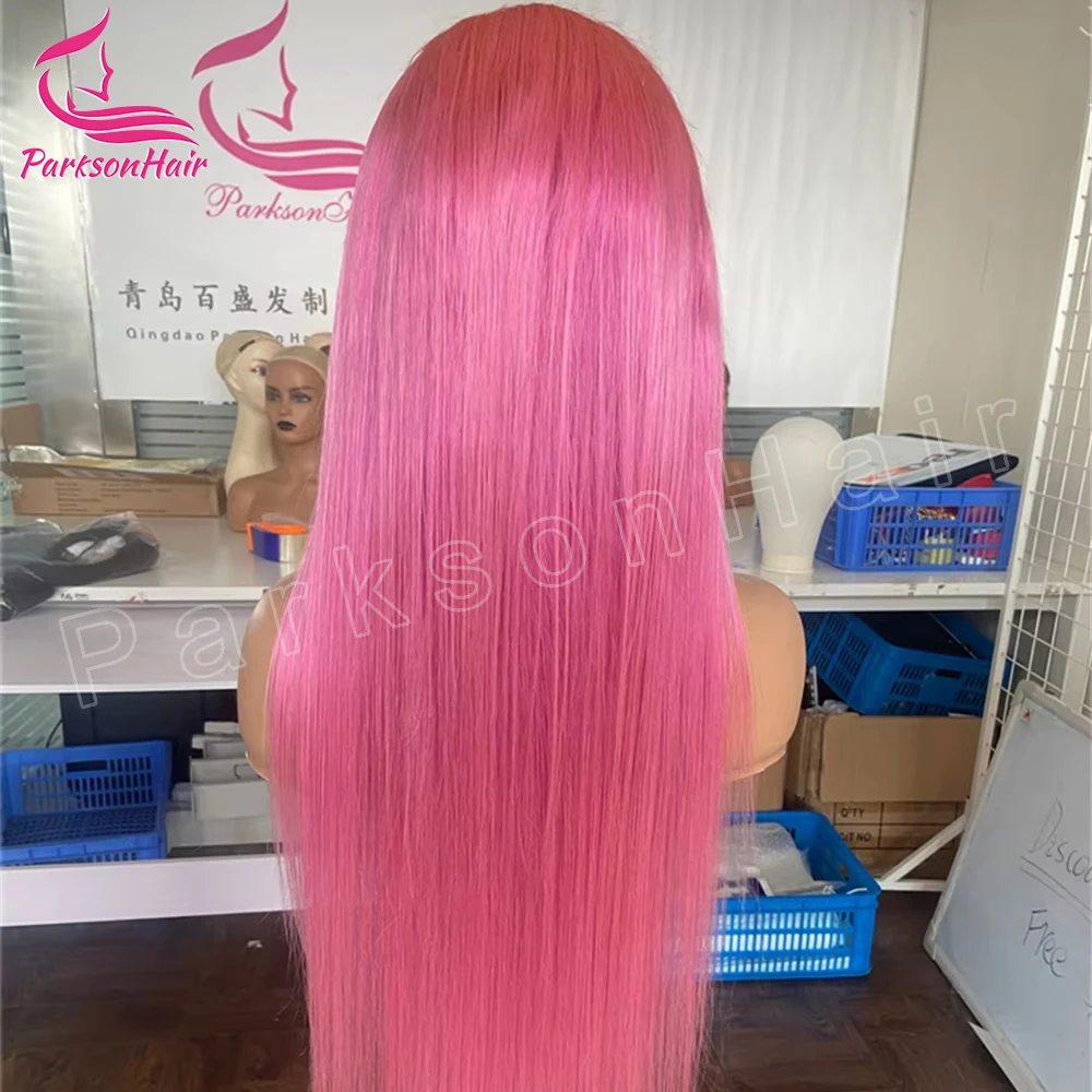 Pink 13x6 Transparent Lace Front Wig Straight Wigs For Women 613 Colored 13x4 Lace Front Blonde Human Hair Pre Plucked Wigs 250%