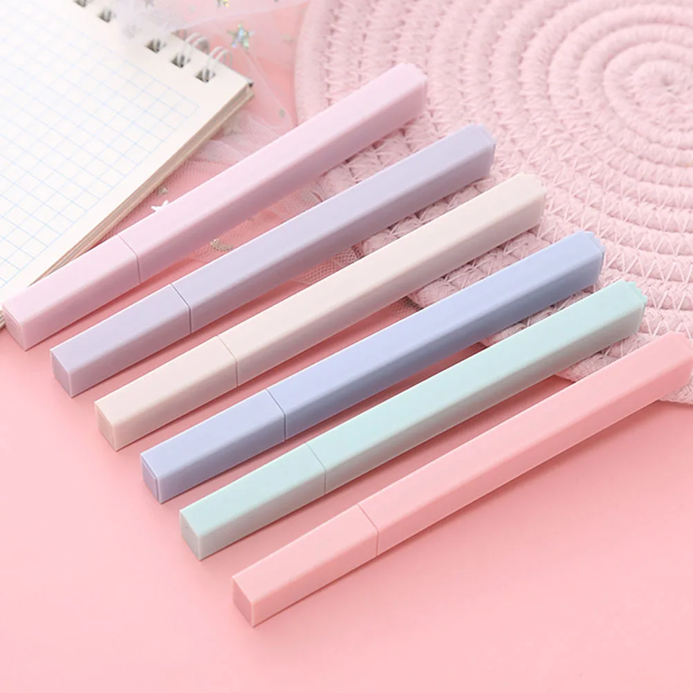 

12 Pcs Highlighter Compact Marking Pen Multi-function Scrapbook Marker Plastic Household Work