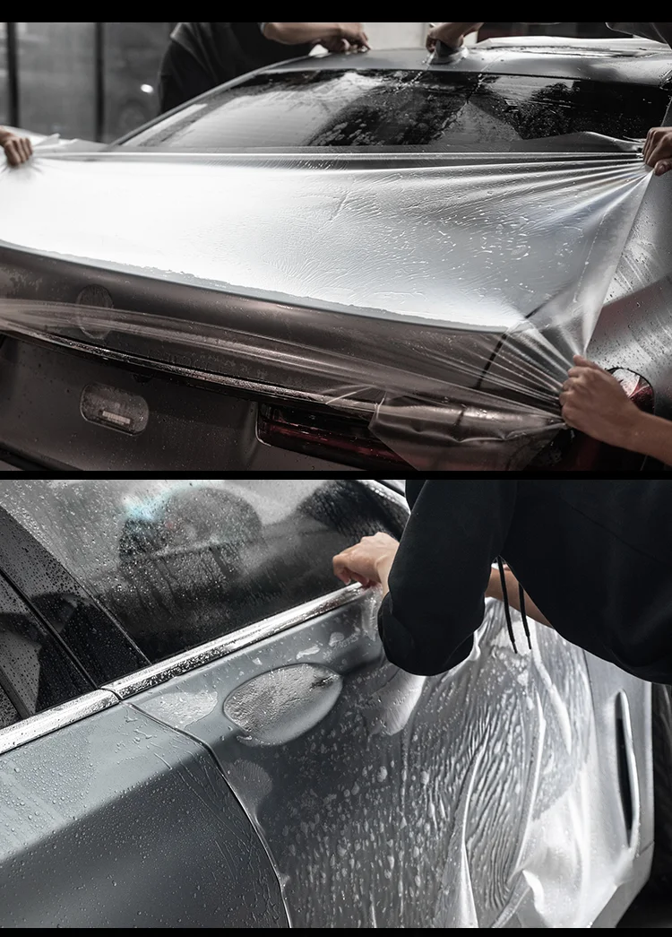 ฟิล์มใสกันรอยขีดข่วนคุณภาพสูงแบบม้วน ซ่อมแซมตัวเองได้ สำหรับหุ้มรถยนต์ ฟิล์มใส PPF TPU สำหรับเคลือบสีรถยนต์ จากผู้ผลิต