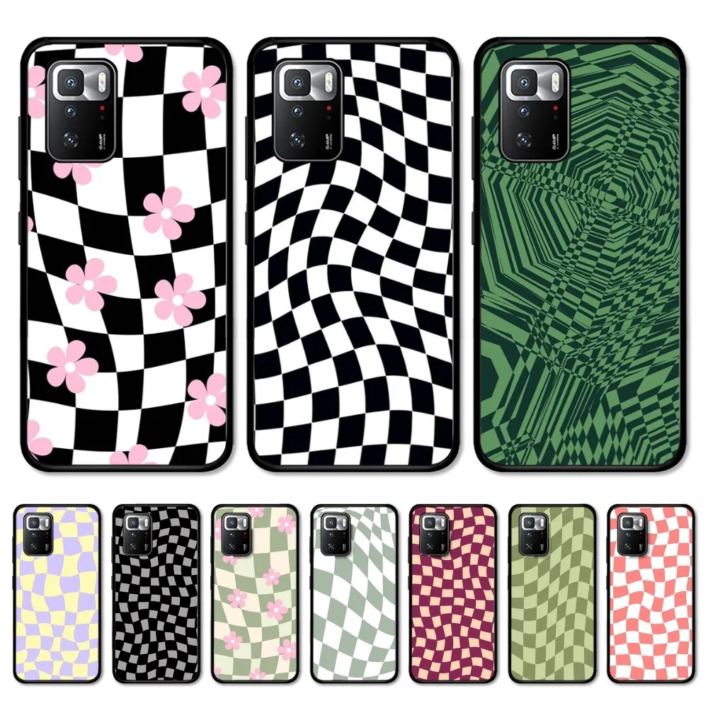 

Crazy Checker Phone Case For Redmi Note 4 X 5 A 6 7 8 Pro T 9 Pro 9S 10 Pro 11 Pro 11S 11Epro PocoM3pro