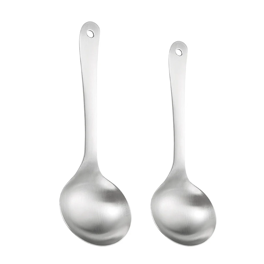 304 Stainless Steel Soup Spoon Household Public Spoon Deepened Hot Pot Spoon Soup Rice Spoon