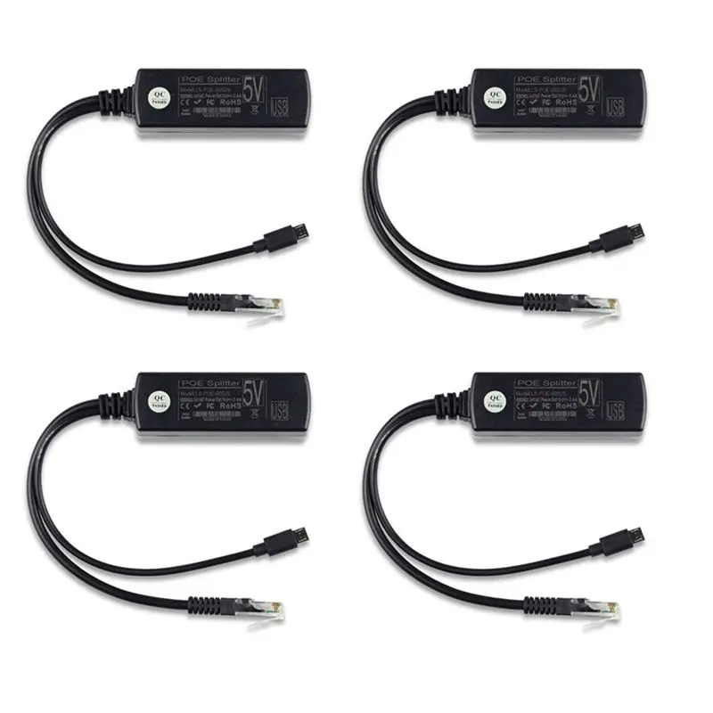 

Exquisite-4X POE Power Supply Module Standard Isolated Splitter 48V To 5V2.4A USB Interface Splitter
