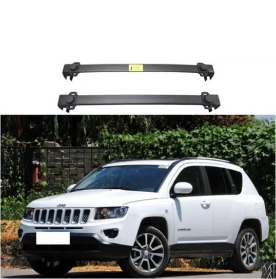 For Jeep Compass 2011 2012 2013 2014 2015 2016 Aluminum Alloy Roof Rack Rails Bar Luggage Carrier Bars Top Cross Bar Rack