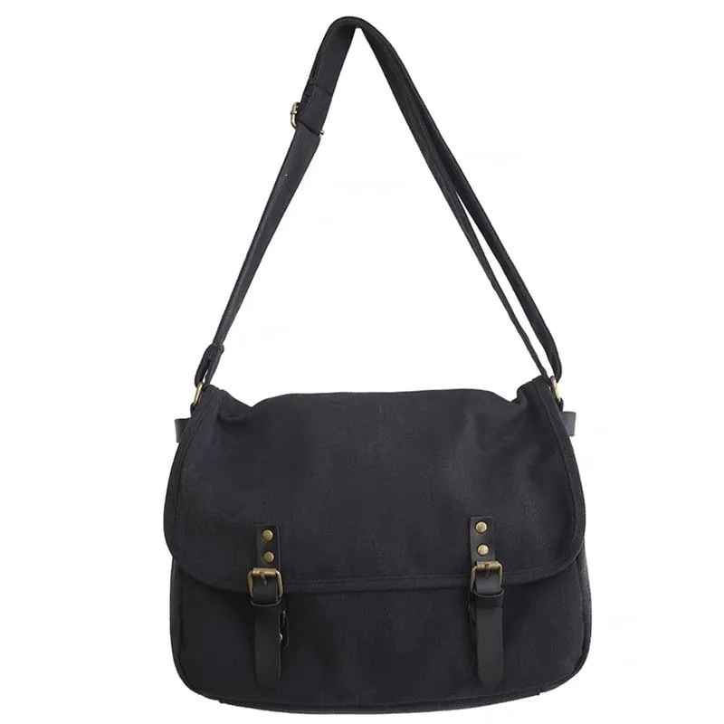 New Stylish Retro Men's Crossbody Bag - Large Capacity Canvas Shoulder Bag with Multiple Functions - Fashionable Messenger Bag