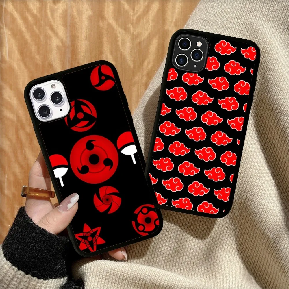 Akatsukis-Cloud Phone Case Silicone PC+TPU For For IPhone 11 12 13 14 15 16 Plus Pro Max Cover