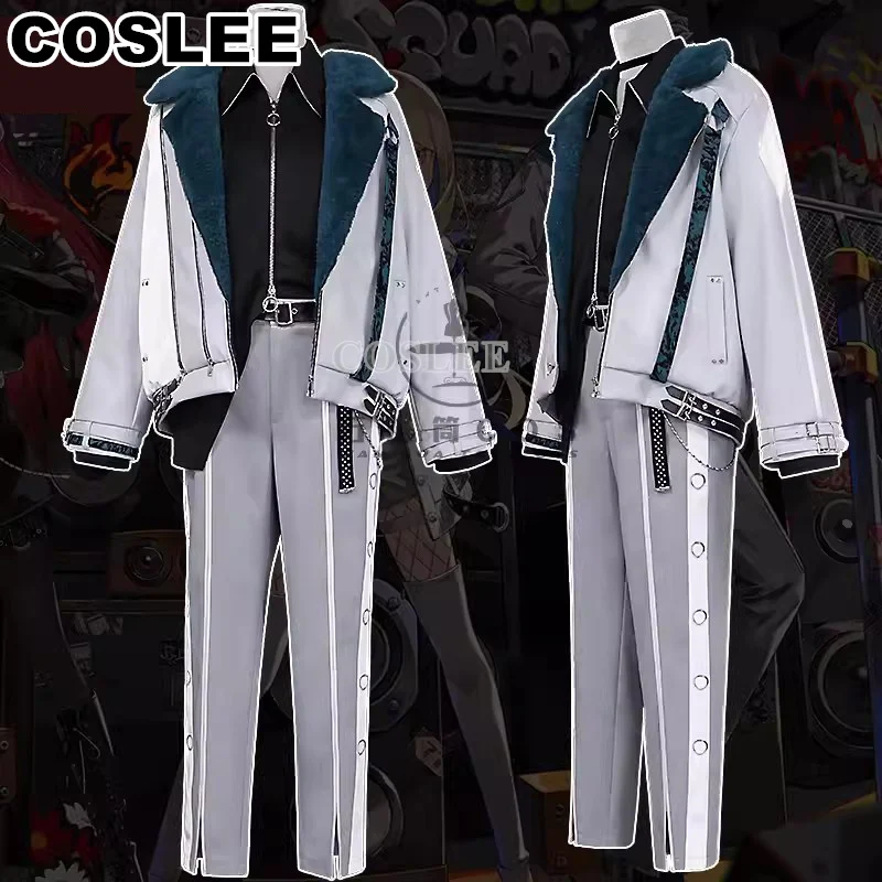 COSLEE PJSK Aoyagi Toya/Shinonome Akito Cosplay Costume Project Sekai Coat Top Pants Uniform Game Suit Halloween Party Outfit