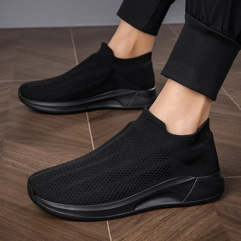 Men's Sneakers Slip on Loafer Shoe for Men Outdoor Lightweight Walking Shoes Classic Anti-slip Male Flats Vulcanized Shoes 2024