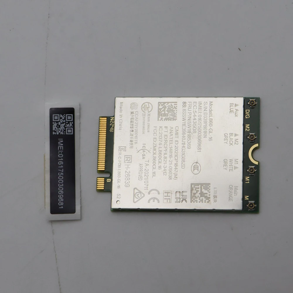 L860-GL-16 LTE Cat16 M.2 Module FRU 5W11H85369 4G WWAN Card For X1 Yoga 7th Laptop