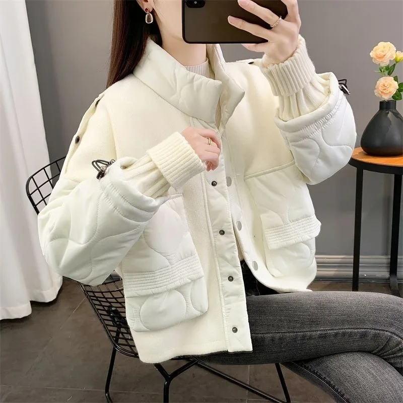 Women's Fall Winter Tops Coat Button Pockets Slim Loose Casual Simple Premium Design Fashion Soft Comfortable Versatile Niche