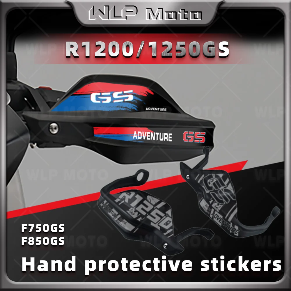 Motorcycle Handguard Shield Sticker Decal For R1250GS R 1200GS Adventure F850/750/650GS g310gs F900 XR 40 Years Triple Black