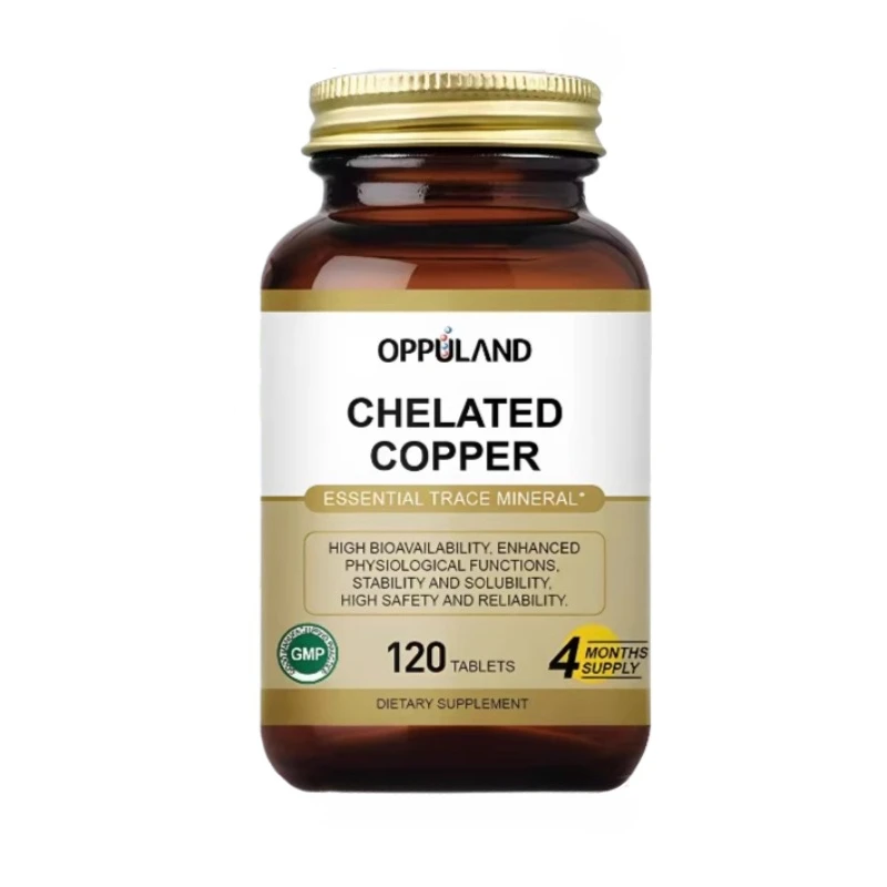 Chelated Copper Capsules - Supports The Nervous and Immune Systems Health, Enhances Cellular Function, and Replenishes Energy