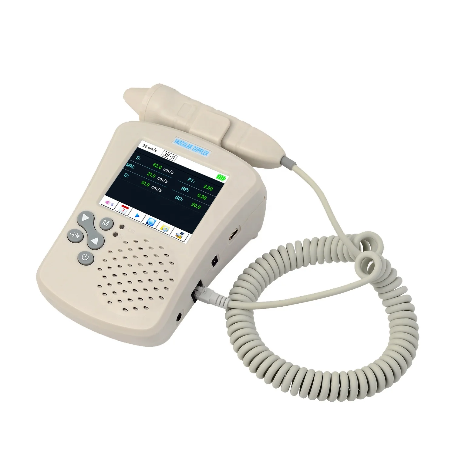 VD-330 Portable Medical Color Touch LCD Detect Arterial Venous  Flow Velocity Vascular Doppler