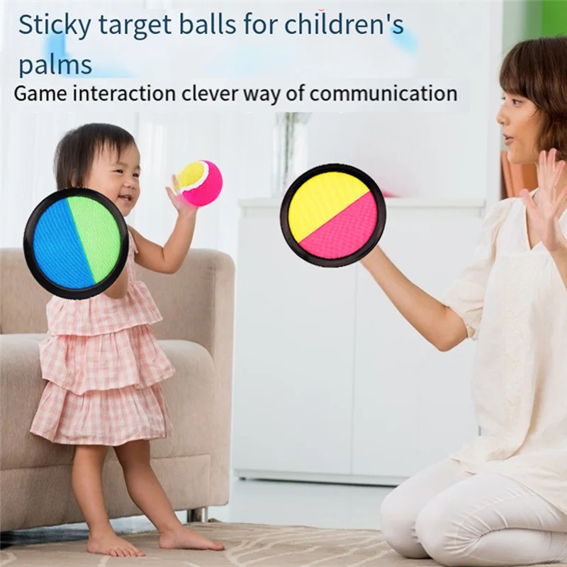 SCLS Ball And Catch Game, Kids Toss Game Boys Girls, Catching Ball Set With 2 Paddles For Outdoor Beach Easter Birthday Gifts