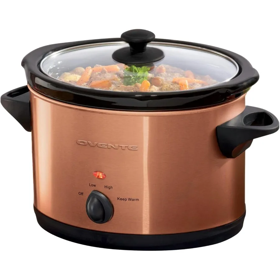 

Электрическая мультиварка на 4 литра с 3 настройками температуры Съемная керамическая кастрюля Можно мыть в посудомоечной машине Стеклянная крышка Корпус из нержавеющей стали P