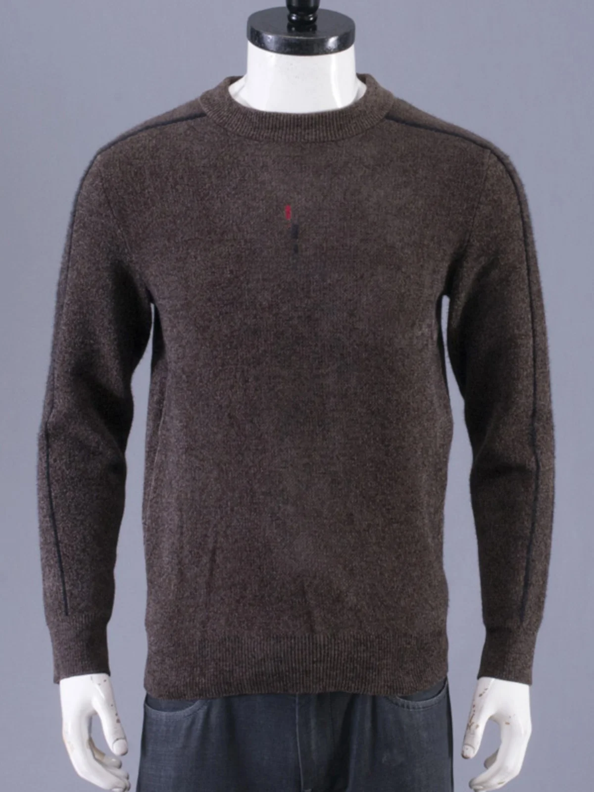 

Anti-Pilling Chenille Thi Warm round Ne Knitted Sweater Base Layer Men's Faion Ci Sle Long Sve Autumn Winter Bas...