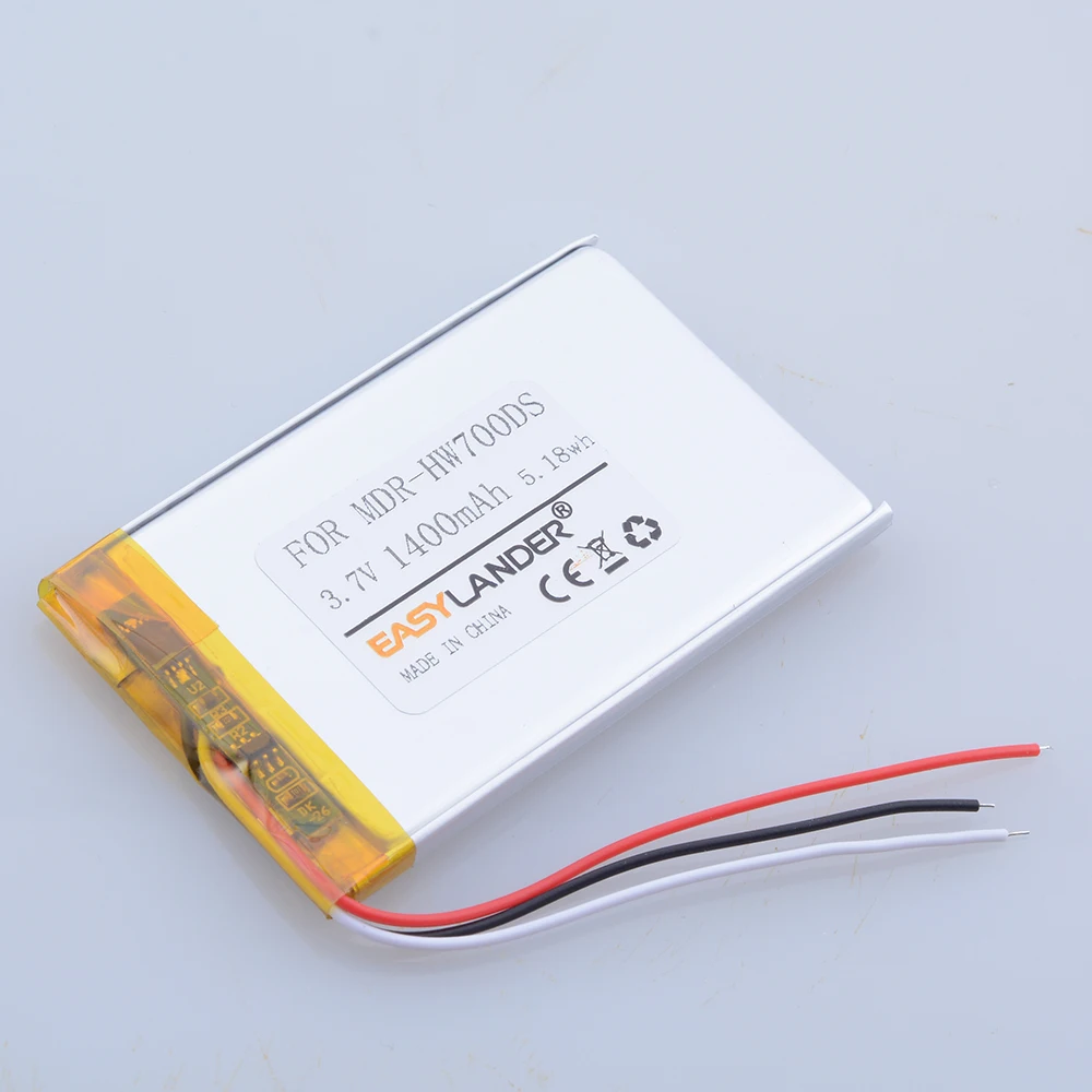 3.7V 1400mAh LIS1494HNPPC MP3 Battery For SONY NWZ-F800 NWZ-F805 NWZ-F806 NWZ-A16 NWZ-A17 MDR-HW700DS