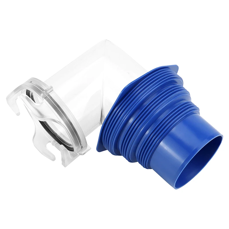 

Split Into 2 Types Of RV Sewer Hose Fitting Clear 90 Degree RV Sewer Hose Elbow With 6-in-1, Fits 4 Sizes Of Dump Station Inlets
