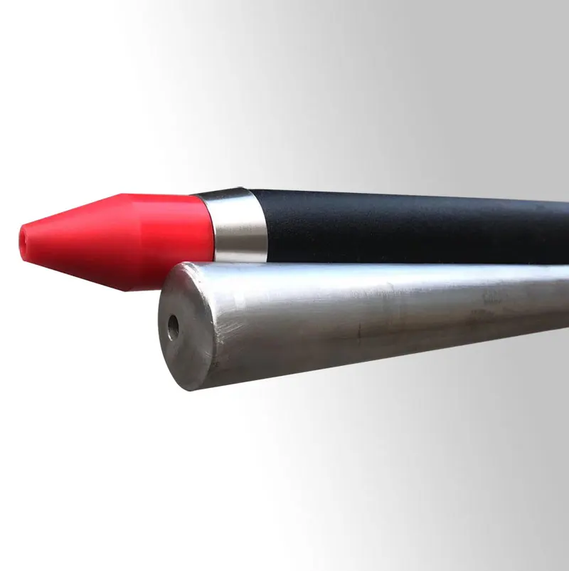 

Heavy duty, blown glass, stainless steel blowpipe