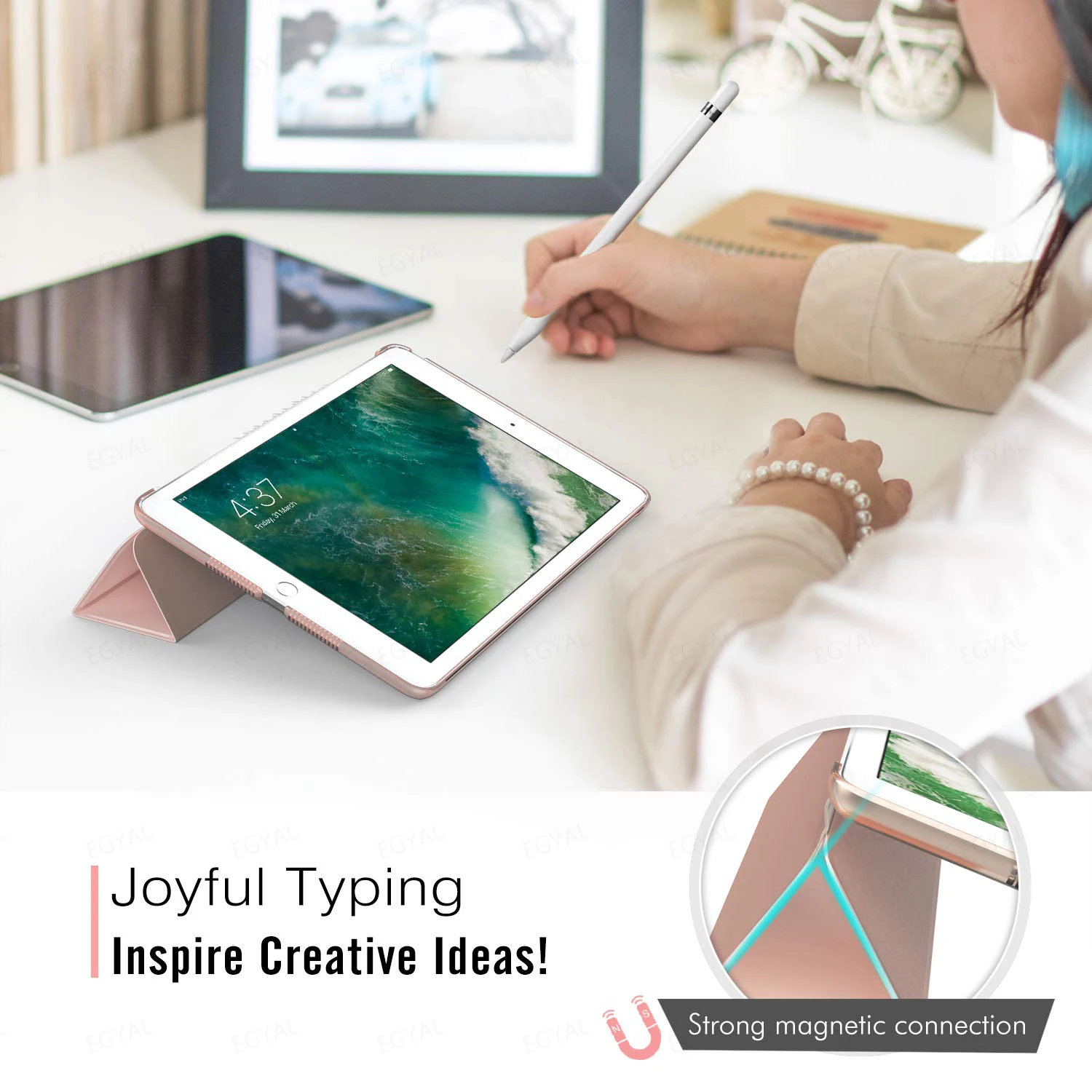 for iPad 6th/5th Generation case 9.7-Inch 2018/2017 Smart Cover Auto Wake/Sleep