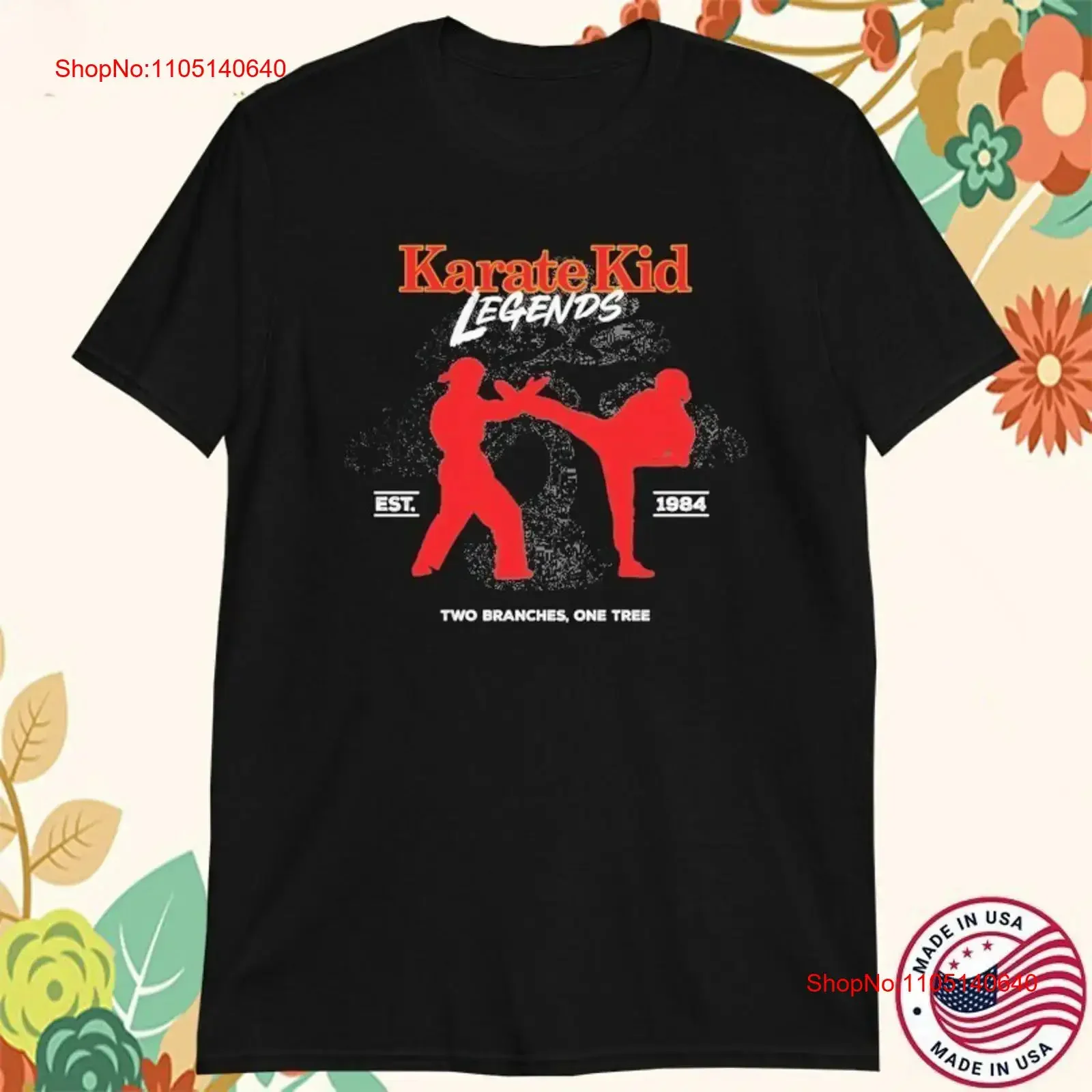 تي شيرت كاراتيه كيد ليجيندز فروعين One Tree Est 1984 تي شيرت عتيق مغسول برسومات عصرية ملابس شارع ناعمة قليلاً #1
