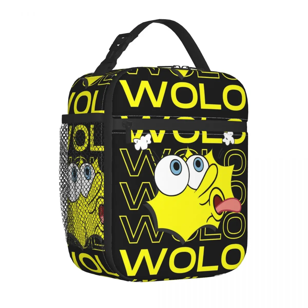 Spongebobed Tongue Wolowolo Isolado Lunch Bag, Saco térmico, Lunch Container, Leakproof Tote, Food Box, Viagem Universitária