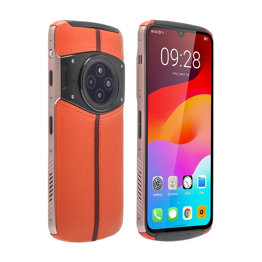 UNIWA-4G Smartphone robusto, Android 12, 6.72 Polegada, 8GB + 256GB, 5050mAh, 20MP, NFC, luxo, projetor de vídeo, telefone