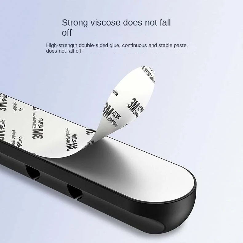 Selbstklebender Kabelhalter für Netzkabel, Feststehender Kabelorganizer für Stecker, Maus, Kopfhörer, Handy-Datenkabel, Kartenhalter, Silikon, Desktop – Detail 5