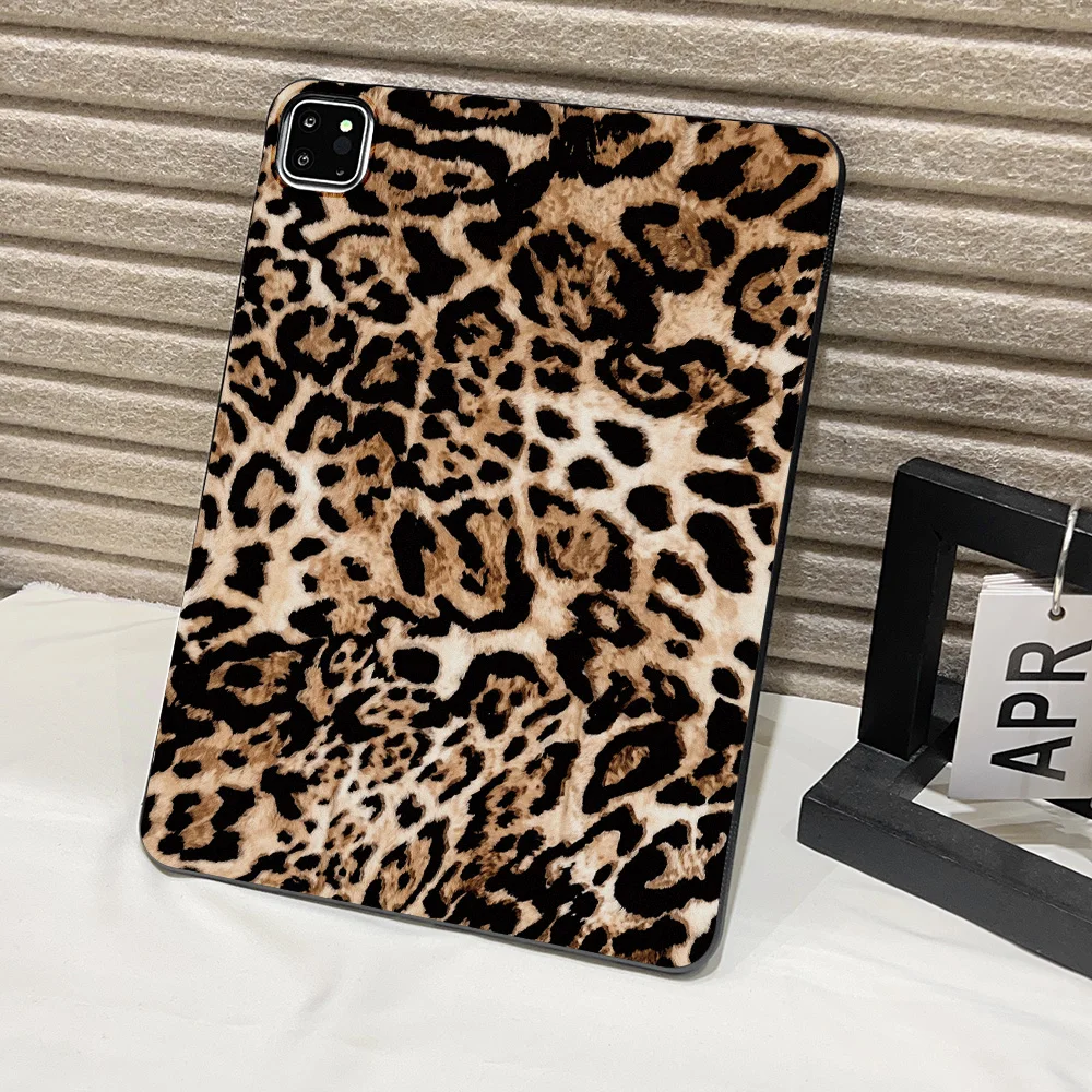 Matte Leopard Print Tablet Case For iPad Pro 11 2025 12.9 13 10.5 9.7 iPad A16 10th 11th Mini 4 2024 8.3 Air 13 11 2 9.7 Cover