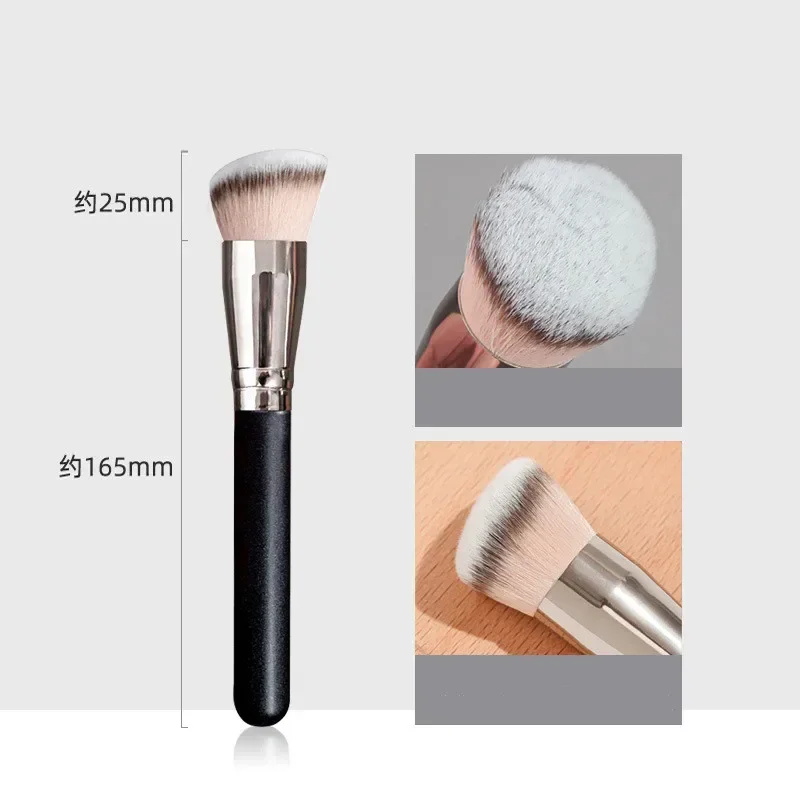 Brochas de maquillaje corrector con cabeza de esponja De Seta, pincel cosmético profesional para labios, mezcla de base facial, herramienta de maquillaje de belleza para mujeres