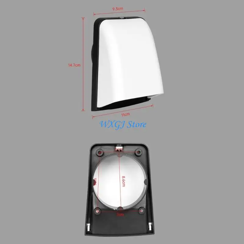 

37JE Weatherproof 3 Inch Ventilation Outlet Efficient Duct Vent Enhancing Air Circulation Boat Cabin Ventilator for Boats