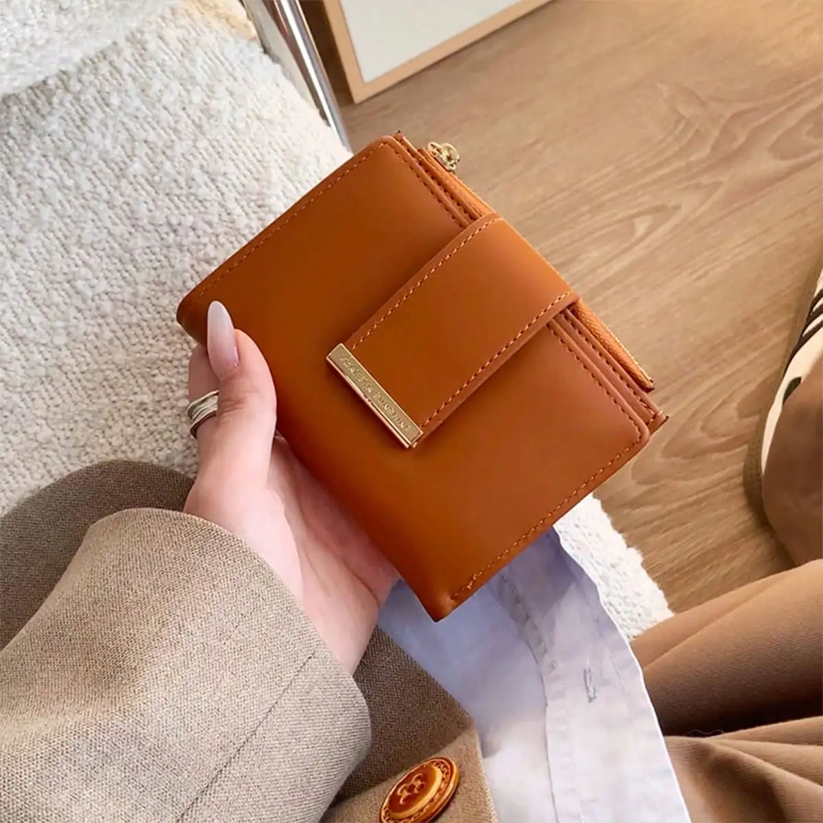 

New Korean Style Women's Wallet Short Minimalist High-End Cross-Border Coin Purse Wholesale For Women Wallet Mini Wallet Purse W