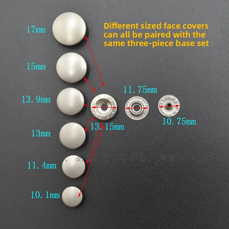 

PERMEX. EX Four-in-one Buckle Imported From Japan YKK Dumb Silver SPF Medium Copper Large White Clothing