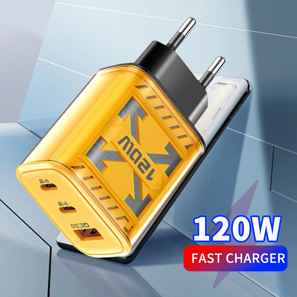

Multi Ports USB Charger USB Type C Fast Charging Charger Mobile Phone PD Adapter For iPhone Xiaomi Huawei Samsung Quick Charging
