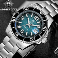 ADDIESDIVE Luxury Men‘s Quartz Watch Super Luminous Ceramic Bezel Waterproof Watches For Man Stainless Steel Man Watch AD2513