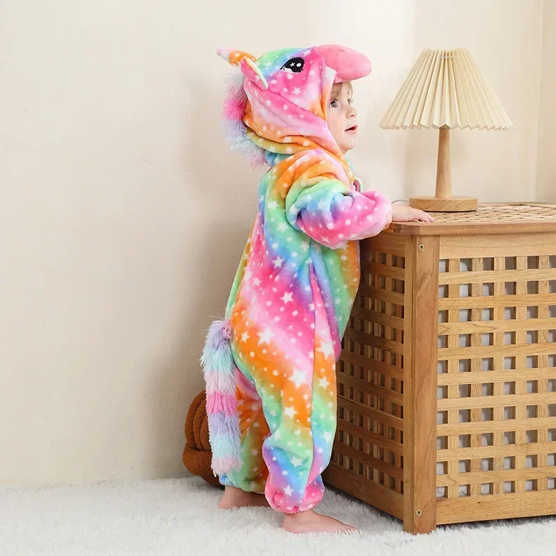 Sn88 pagliaccetti del bambino costume da dinosauro invernale per ragazze ragazzi bambino animale tuta vestiti infantili pigiami tuta per bambini ropa huj