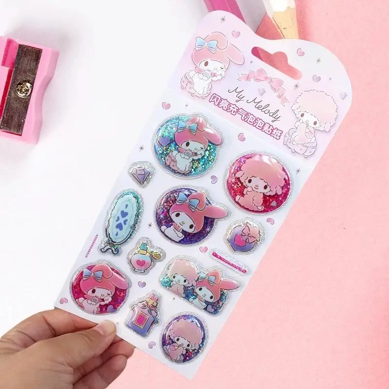 موكا سينامورول لينة لاصق ملصق مرحبا كيتي ليتل توينستارز بريق مصاصة ثلاثية الأبعاد كوب دفتر لتقوم بها بنفسك لاصقة تزيين لعبة #6