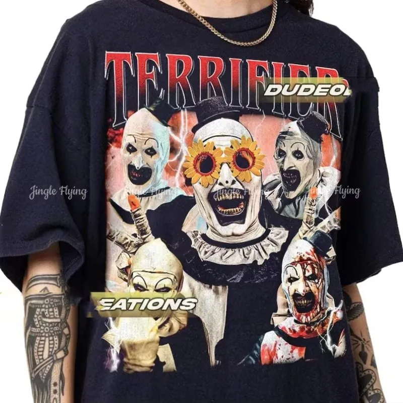 T-shirt vintage Terrifer limité, cadeau pour femme et homme, chemise unisexe