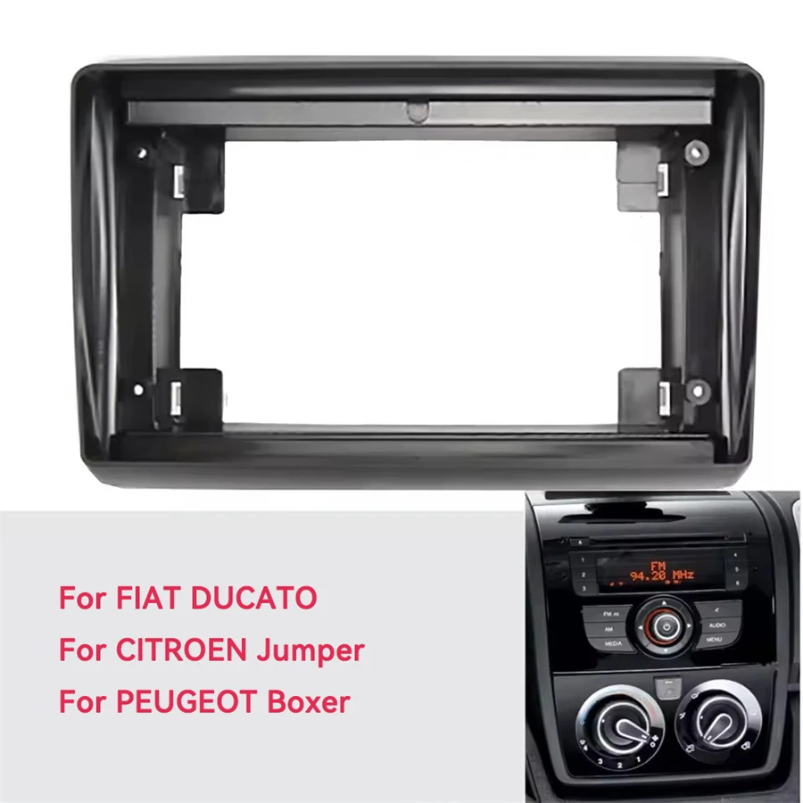 

2Din 9 Inch Car For FIAT DUCATO CITROEN Jumper PEUGEOT Boxer 2011+ Android frame Kit panel Center fascia Console Adapter Plate